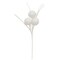 19" Long Glitter Triple Snowball Spray with Flexible White-Wrapped Stem